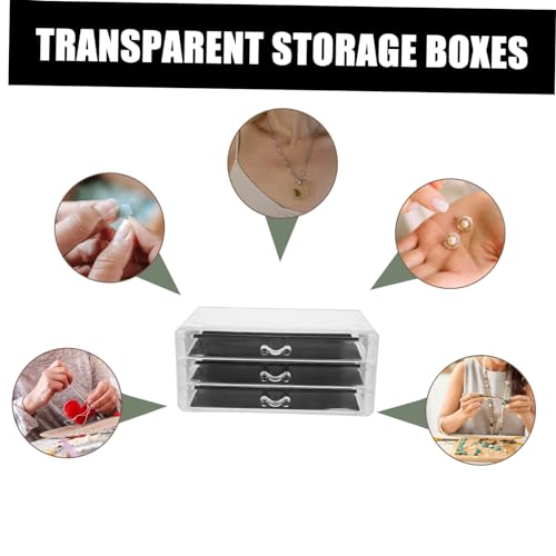 Boîte rangement transparent ongles pour trier bijoux et petits strass - 8