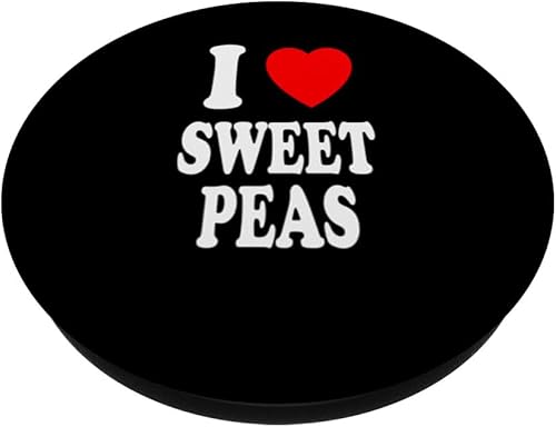 Miniatura 2 de I Heart (Love) Sweet Peas Gardening Botany Botanist PopSockets Standard PopGrip