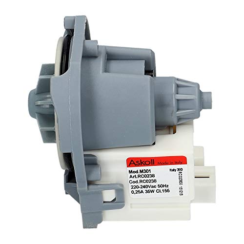LUTH Premium Profi Parts Ablaufpumpe Pumpe kompatibel mit Whirlpool 481236018558 Pumpenmotor Askoll RC0238 für Geschirrspüler