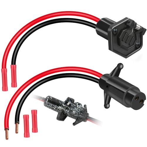 Trolling Motor Plug Trolling Motor Plug and Receptacle 12v for Minn Kota Waterproof Trolling Motor Quick Connect Heavy-Duty Male and Female Trolling Motor Connector