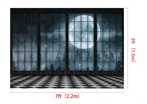 Kate Halloween Night Decoration Background 2.2x1.5m/7x5ft Horror Gothic Style Halloween Party Event Backdrop - Image 3