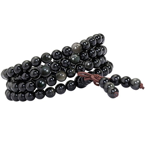 Bracelet Mala 108 pierres bouddhistes chapelet tibétain collier prière SUNYIK