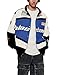 GGPJ Men's Varsity Jacket Vintage Letter Racer Jacket Oversized Baseball Bomber Jackets Unisex Streetwear Coats (blue,Large,Large)