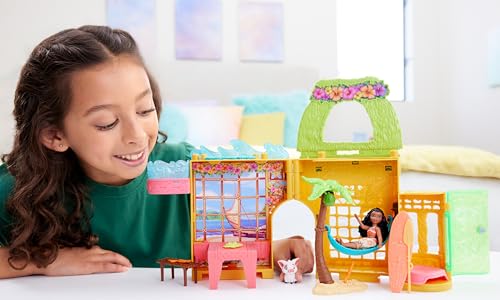 image for Mattel Disney Princess Toys, Moana Storytime Stackers Doll House with 