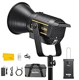 Godox VL150 II LED Video Light,165W 5600K Daylight-Balanced Bowens Mount LED Continuous Light,CRI 96 TLCI 96,76000Lux@1m,0-100% Dimming,8 FX Effects,Bluetooth APP Control (VL150 Upgraded)