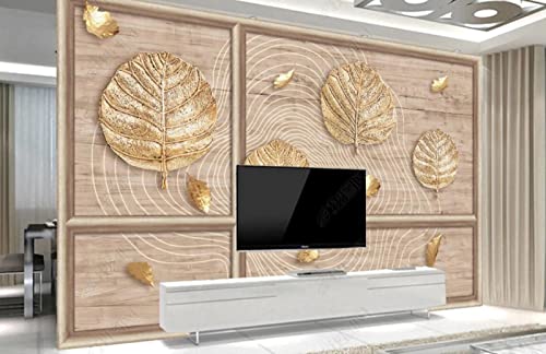 Fotomurales 3D Papel Pintado Tablón De Hojas Fotográfico Papel Pintado Decoración De Pared Decorativos Murales Cover