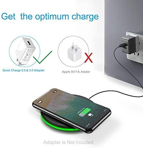Connecting the Olahomo Wireless Charger to a Quick Charge adapter