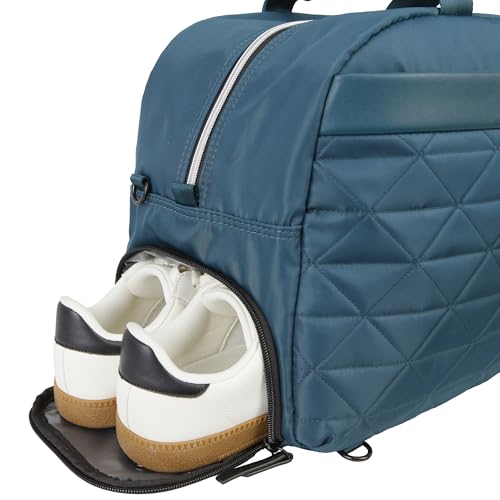 Kenneth Cole REACTION Emma 15" Convertible Duffel Carry On for Gym and Travel Bag, Deep Teal by Kenneth Cole REACTION - Used condition - Image 7