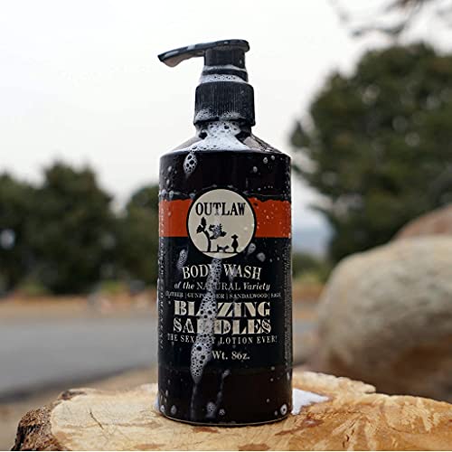 Blazing Saddles - The Sexiest Natural Body Wash Ever - Western Leather, Gunpowder, Sandalwood, and Sagebrush - Men's or Women's Body Wash - 8 fl. oz. - Outlaw - Thumbnail 2