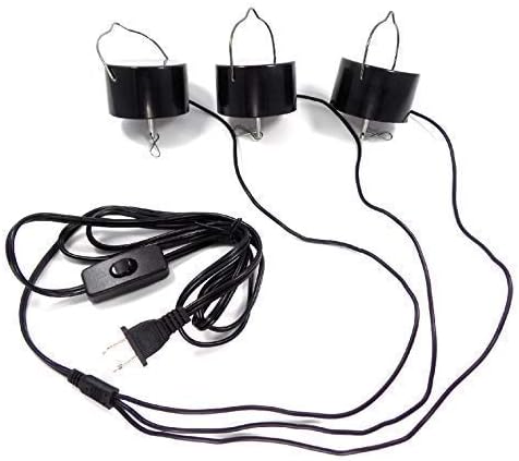 WorldaWhirl Whirligig Wind Spinner Display Motor Revolve Twist Turn Twirl Swirl (1, 3 Electric Linked on One Cord, Switch, and Plug)