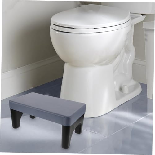 Tabouret WC antidérapant bleu et blanc pour adultes et enfants