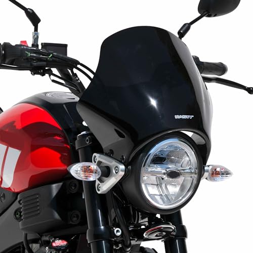 Pare-brise Nasty 29 cm finition noir foncé haut de gamme Ermax XSR 125