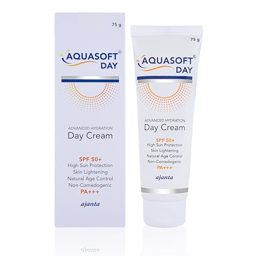 Image of Aquasoft Day Cream SPF 50+ PA+++ | Niacinamide Cream | Triple Action Formula | Lightweight Moisturizer | Brightening & Deep Hydration | Sodium Hyaluronate | Non-Comedogenic | All Skin Types | 75g