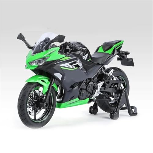 Modèle de moto Kawasaki Ninja 400 1:12 jouet moulé sous pression avec effets sonores lumineux enfants