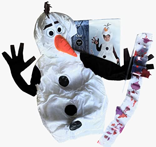 Party City Frozen 2 Olaf Halloween Costume for Boys, Disney, Small (4-6), Includes Tunic, Headpiece and Wand