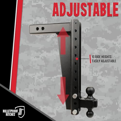Image of Bulletproof 2.5 inch Heavy Duty 18 inch Drop /Rise Hitch