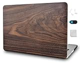 KECC Compatible with MacBook Air 15 inch Case 2025 2024 2023 Release M4 A3241 M3 A3114 M2 A2941 Protective Plastic Hard Shell Case, Walnut Wood