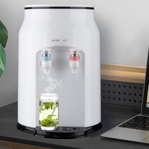 Asixxsix Dispensador de Agua de encimera, eléctrico de Carga de 500 W para Agua Caliente a Temperatura Constante, con Capacidad para Botellas de 1.2 a 5 galones, Ideal para