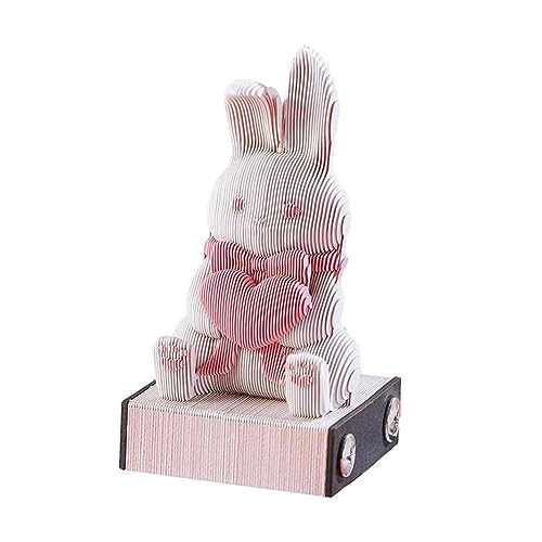 Carino 3D Coniglio Carta Intaglio Note Pad Ufficio Scrivania Decorazione Ornamenti Tridimensionale Sticky Bunny Notes Pad Memo