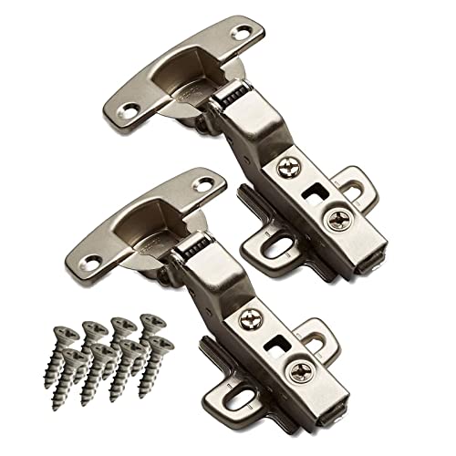 SOTECH 2 Stück Hettich Sensys 110 Grad Innenanschlag Standardscharnier inkl M4x16mm Schrauben Höhe Distanz 1,5 mm für Küchenschrank Einliegend Scharnier Integrierte Dämpfung mit Schließautomatik