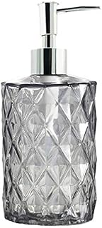 Glass Soap Dispenser, Bibilan Refillable Wash Soap Dispenser with Pump, Hand Liquid, Dish Detergent, Shampoo Lotion Bottle for Bathroom Countertop Kitchen Laundry Room