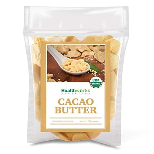 Healthworks Cacao Butter (16 Ounces / 1 Pound) Organic | Unrefined Non-Deodorized Cocoa | Certified Organic from Peru | Sugar-Free, Keto, Vegan & Non-GMO | Antioxidant Superfood