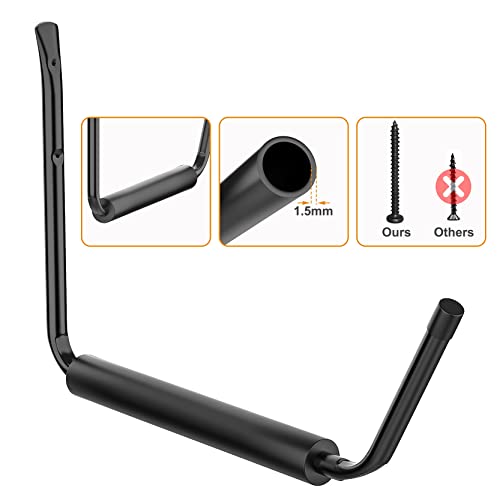 Image of WALMANN Kayak Storage Rack, Wall Mount Kayak Hooks for 3 Kayaks | for Garage, Utility Storage Hangers for Canoe, Surfboard, Skiis, Snowboard, Paddle Board, Ladders, Holds up to 50 lbs