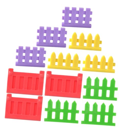 COSMEVIVI 24pièces Mini Clôture Résine pour Décoration De Paysage Accessoire pour Maison De Poupée Jardin Miniature Et
