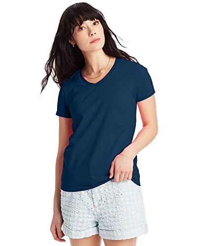 Hanes Relaxed Fit Women's Comfortsoft® V-Neck T-Shirt #TOP18