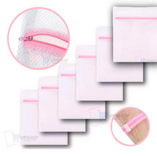 Kit 6 Sacos para Lavar Roupas Delicadas e Íntimas Máquina de Lavar- Pacote Grande 60x50cm - Loja UP
