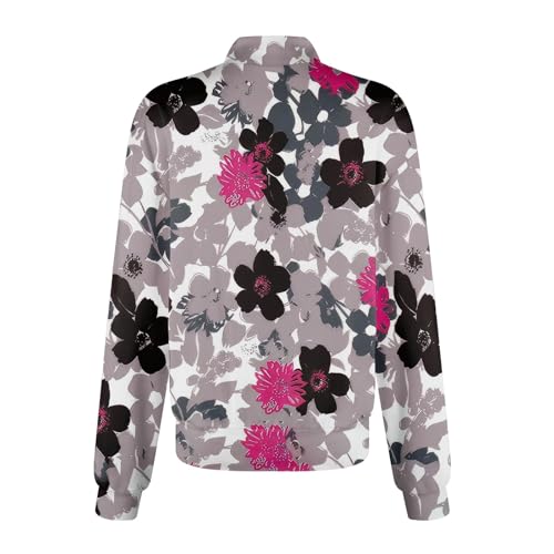 Scrub Jackets for Woman Zip Up Long Sleeve Tops Print Plus Size Womens Scrubs for Women Nursing Shirts with Pockets