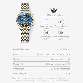 OLEVS Womens Watch Fashion Dress Diamond Roman Numerals Ladies Analog Quartz Stainless Steel Waterproof Luminous Date Female Watch Gift