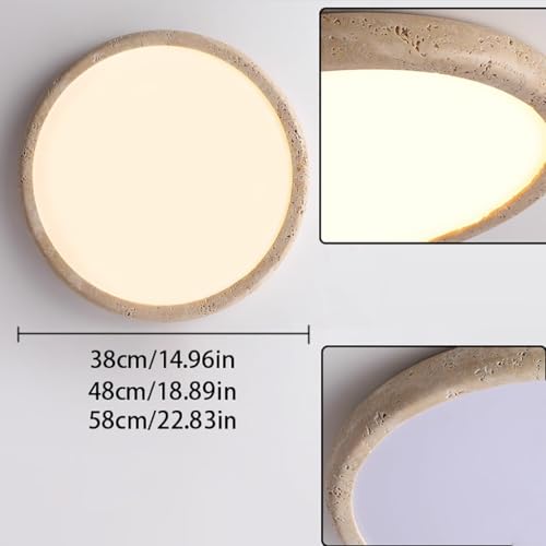 Lumière variable LED de style Wabi-Sabi pour harmoniser l'éclairage du salon