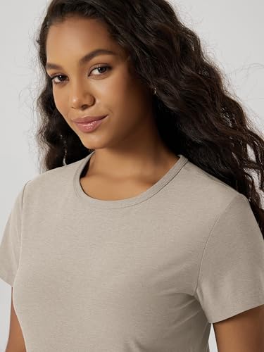 Image of ODODOS Women's Short Sleeve Performance T-Shirts - Ultra Soft odSTRATUM Tech Crew Neck Tee UPF 50+ Essential Top