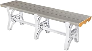 ABS Plastic Shower Stool, Indoor or Outdoor Leisure Bench, Changing Bench for Swimming Pool, Gym or Locker Room, Bathroom Seat for Public Shower or Rest Area(Gray,120cm/47.2in)
