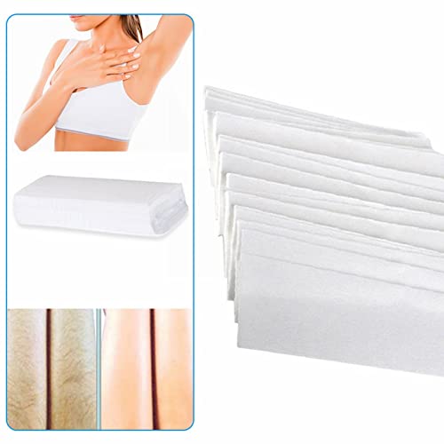 Nonwoven Waxing Strips 100 Piece Hair Removal Wax Paper Strips For Facial Body Leg Eyebrow Epilating Depilatory Paper Hair Removal Tool For Women & Men White Vkg236 #TOP6