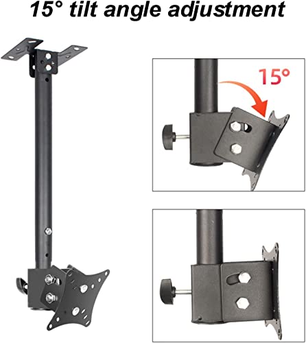 Support plafond double TV pivotant pour supprimer les reflets et optimiser la visibilité - 6