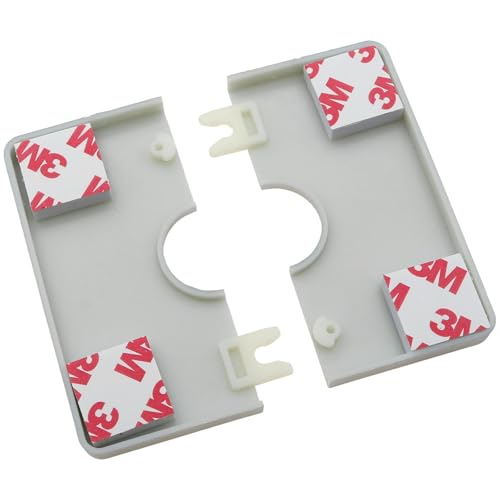 safycaby 2PCS Wall Split Flange 0.87inch/22mm Square Shaped Escutcheon Plate Wall Hole Decorative Cover for Plumbing Wall Hole Trim (0.87Inch/22mm) (silver)
