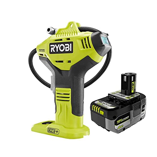 Ryobi P737D 18-Volt ONE+ Cordless High Pressure Inflator with...