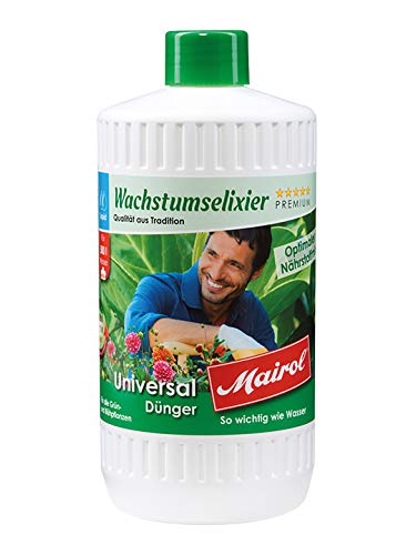 Preisvergleich Produktbild Eva Shop® Mairol Premium Flüssigdünger Universaldünger Wachstumselixier Liquid Mineralischer Universal-Dünger für alle Grün- und Blühpflanzen 1000ml