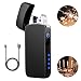 Lighter TECCPO Double Arc Lighter Windproof USB Lighter with Touch Switch, LED Power Indicator - TDEL02P