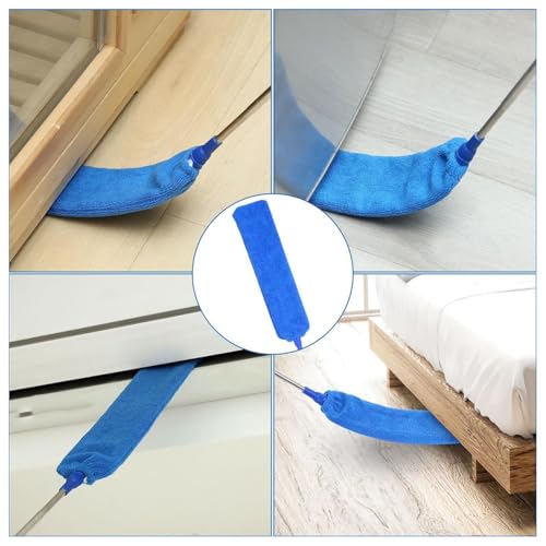 Cobweb duster avec poteau d'extension rotatif et 10 têtes lavables