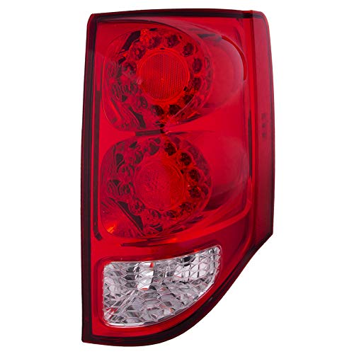HEADLIGHTSDEPOT Tail Light Compatible with Dodge Grand Caravan 2011-2020 Includes Right Passenger Side Tail Light