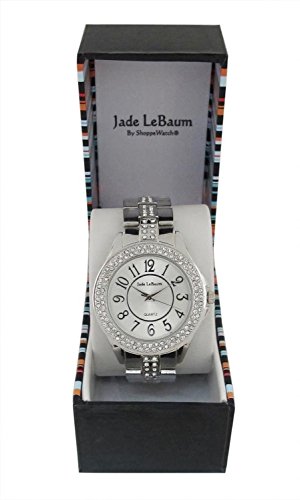 Jade Lebaum Silver Watch For Women Bling Bracelet Watch Rhinestone Crystal Embellished Reloj Para Mujer Jb749 #TOP3