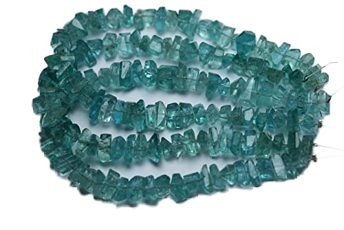 Apatite bleu vert perles brutes pour création de bijoux DIY