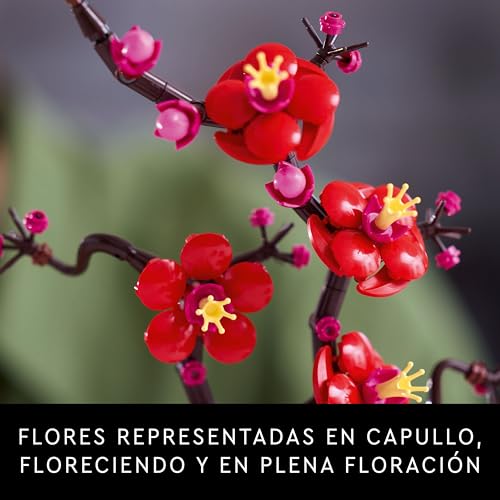Miniatura 4 de LEGO Botanicals Flor de Ciruelo Adorno Floral - Flores Artificiales - Decoración del Salón y el Hogar - Maqueta para Construir para Adultos Mujeres y Hombres 10369
