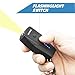 Selfstrike Mini Stun Gun with LED Flashlight and Wrist Strap – Unique Key Chain Design – Using anti slip materials can better and faster aim with charging cable,mini screwdriver and user manual(Black)