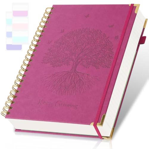 Grand journal en relief 20,3 x 25,4 cm, cahier de notes rigide pour université