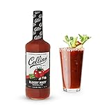 Collins Classic Bloody Mary Mix, Made With Tomato, Garlic, Worcestershire Sauce and Spices, Brunch Cocktail Recipe Ingredient, Bartender Mixer, Drinking Gifts, Home Cocktail bar, 32 fl oz