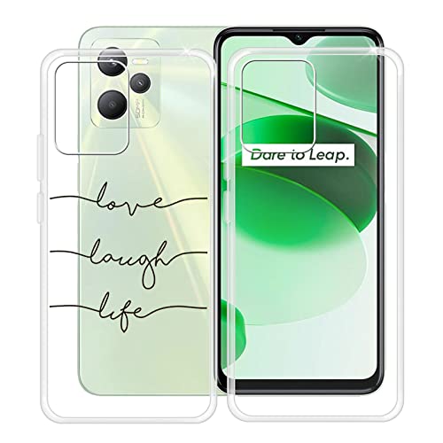 HHUAN Mobile Phone Case for Realme C35 RMX3511 (6.60 Inches), Ultra Thin Anti-Yellowing Soft Silicone Case